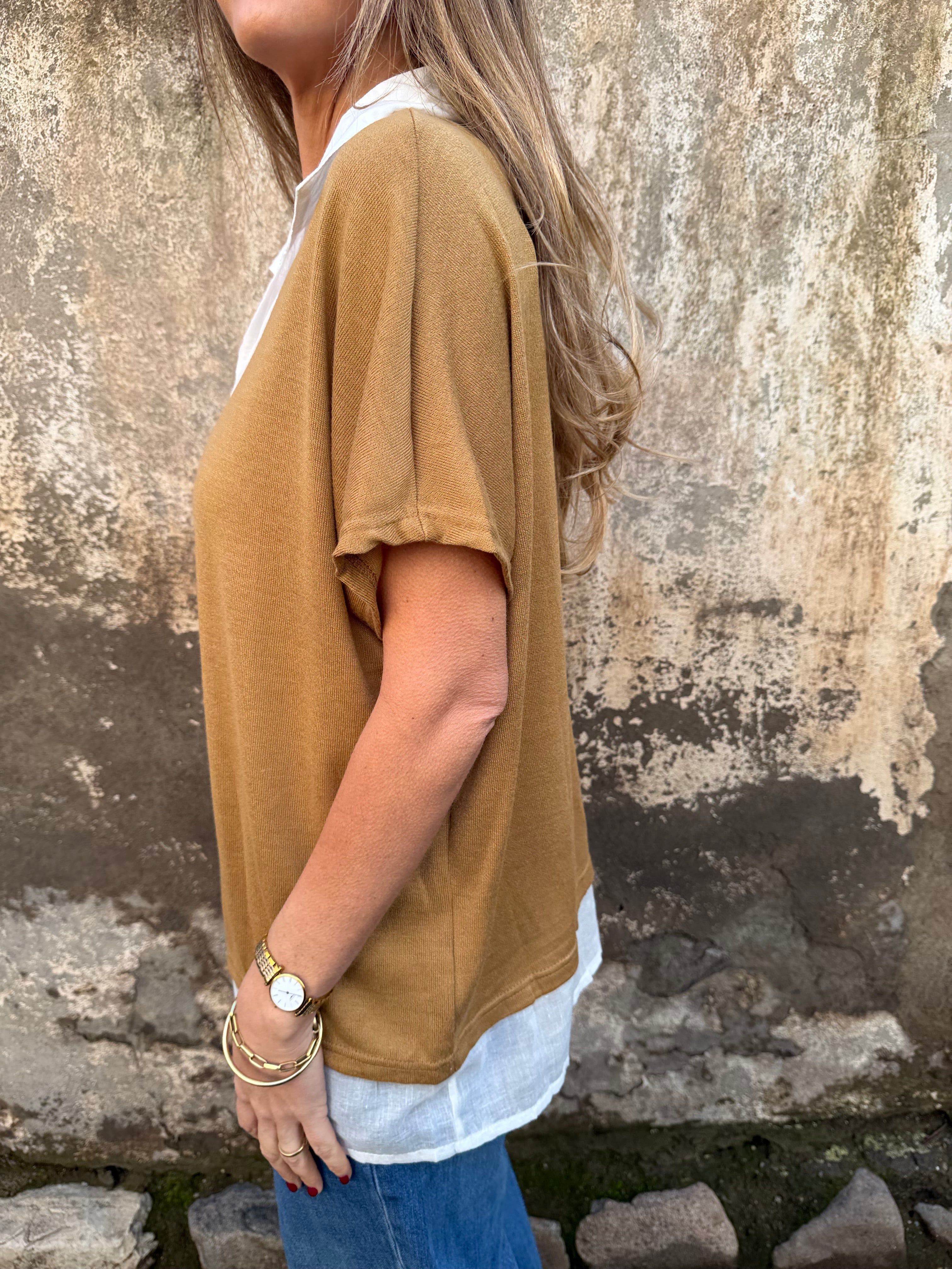 Blusa/ polera camel