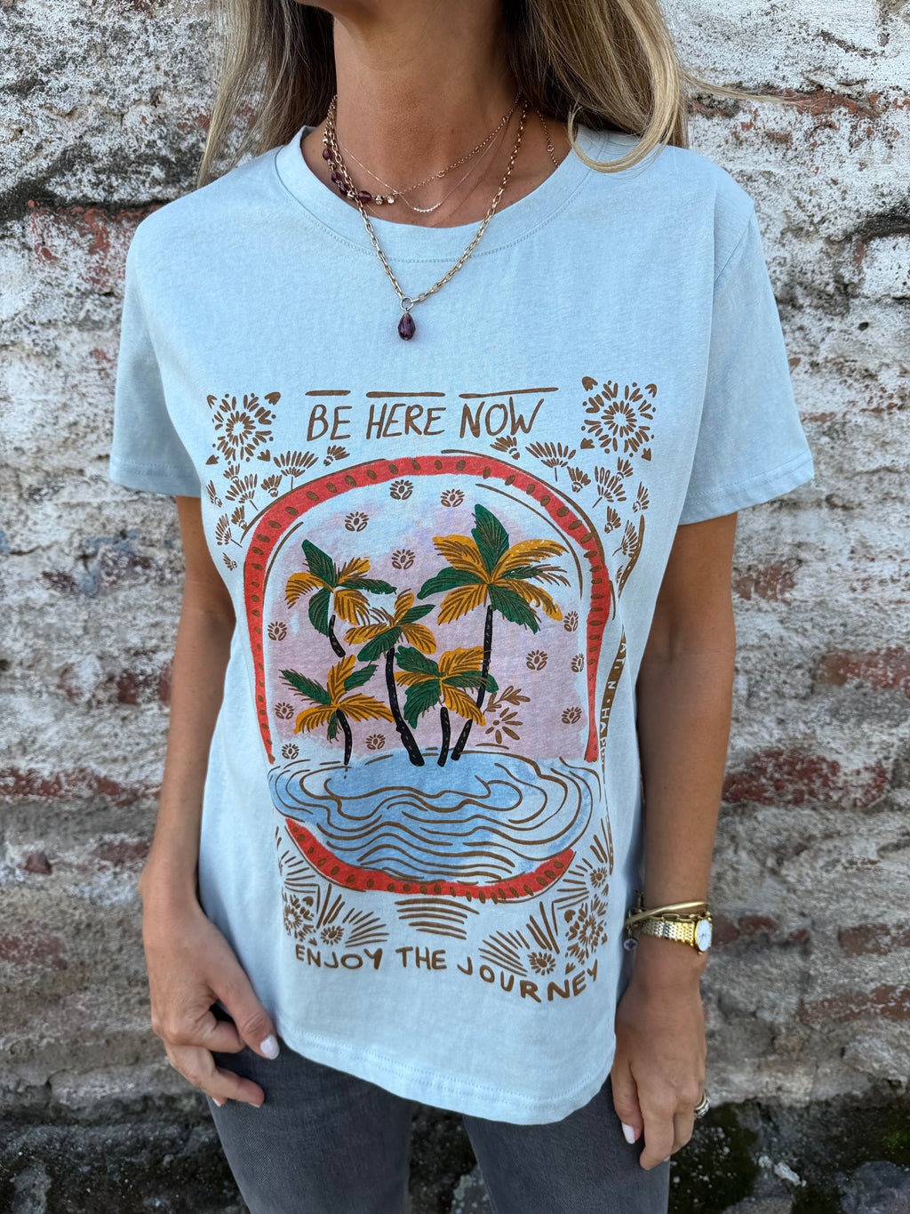 Polera farm celeste