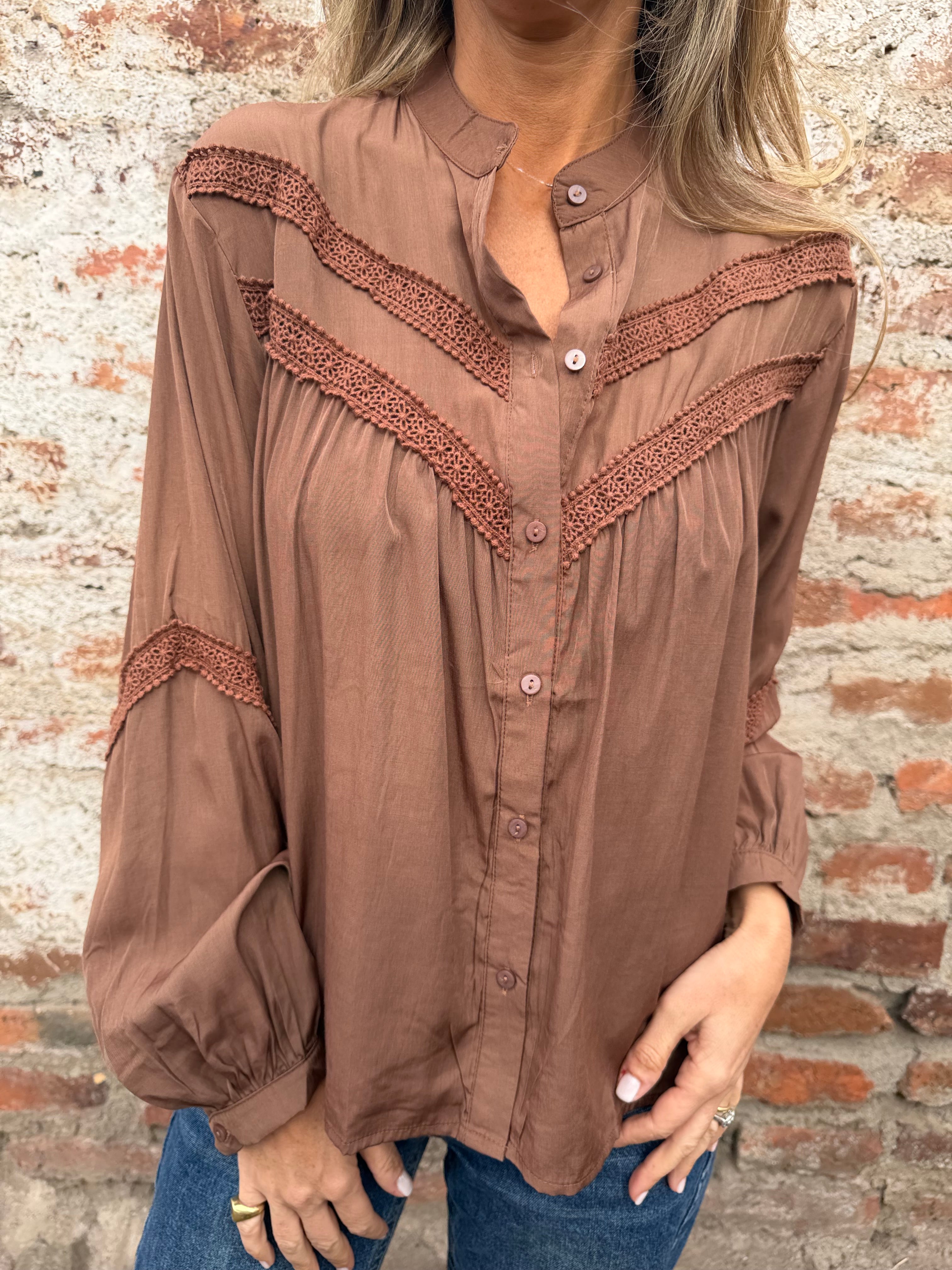Blusa fabulosa café