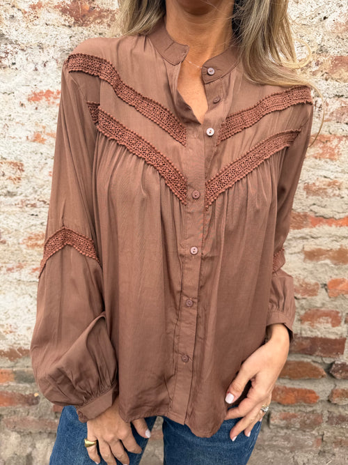 Blusa fabulosa café