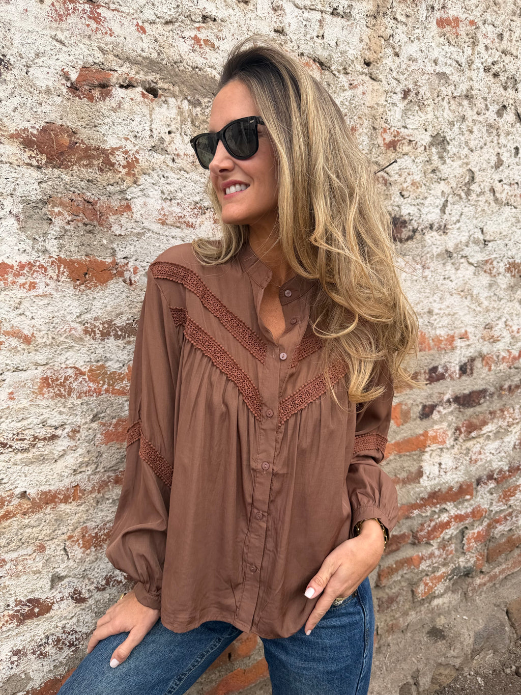 Blusa fabulosa café