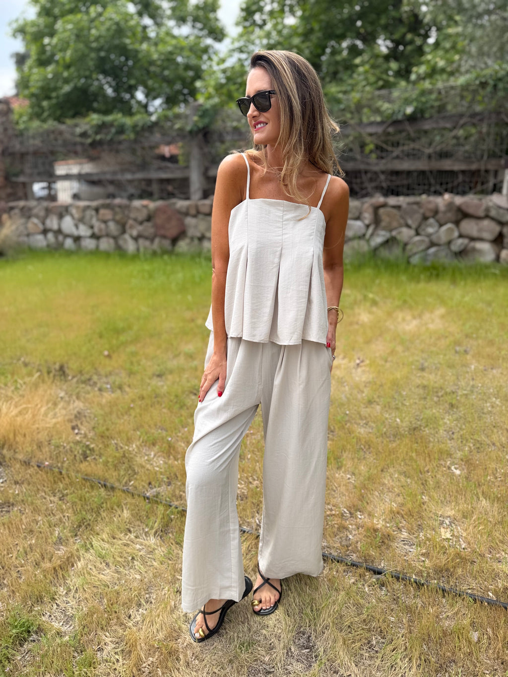 Set pinzas beige claro