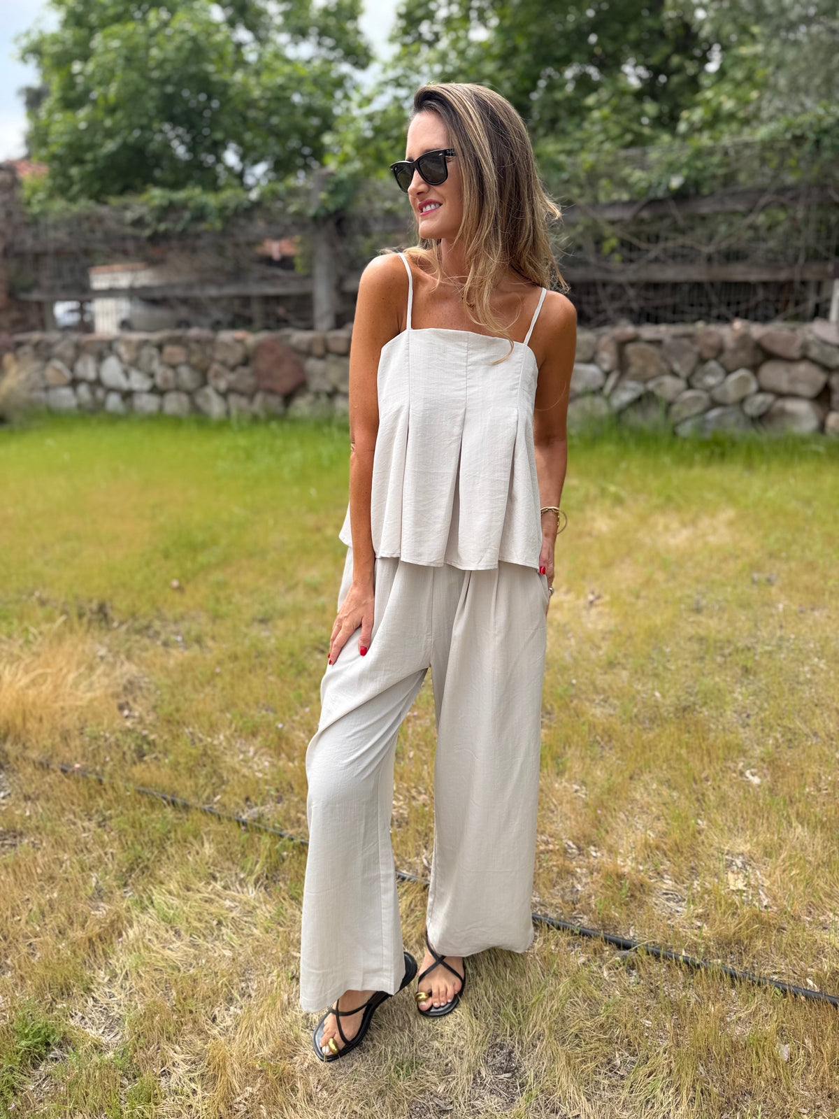 Set pinzas beige claro