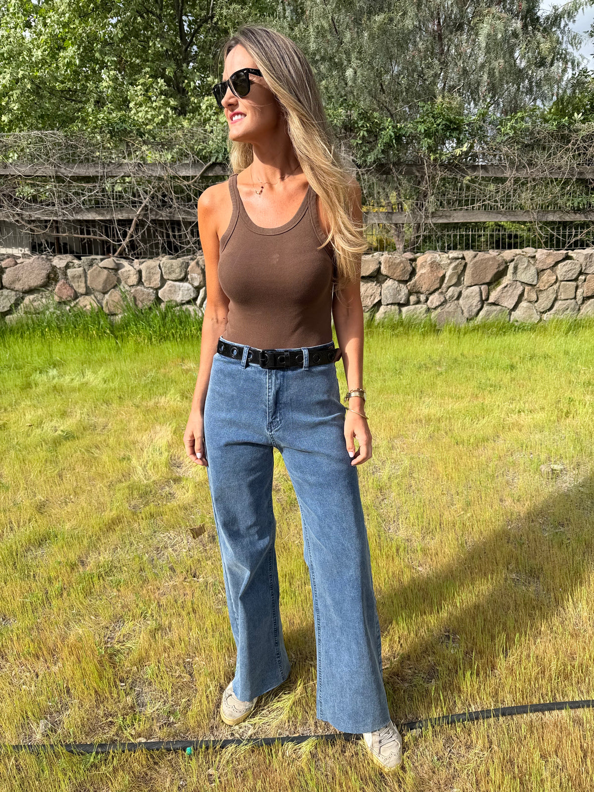 Pantalón recto perfecto azul