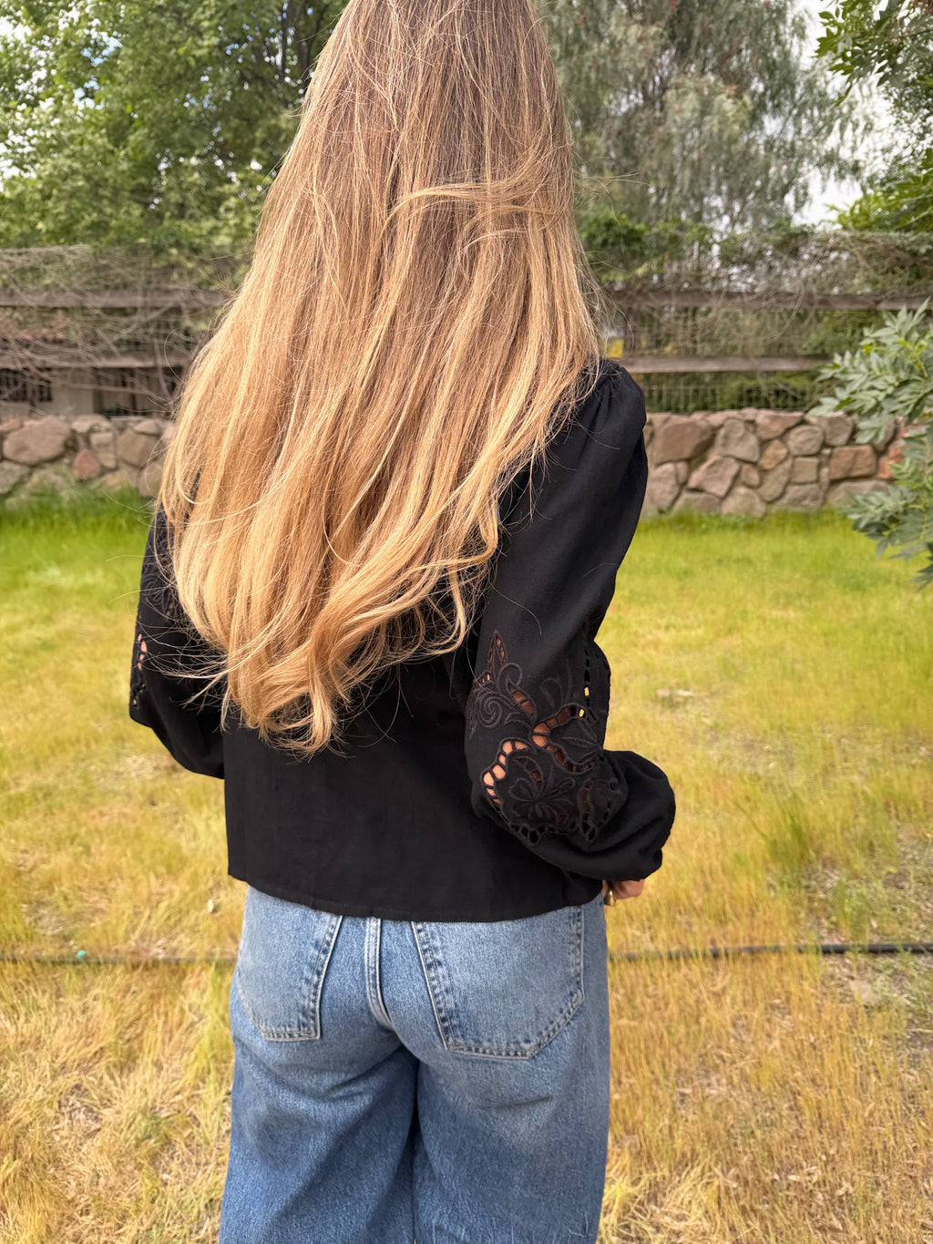 Blusa crespusculo negra