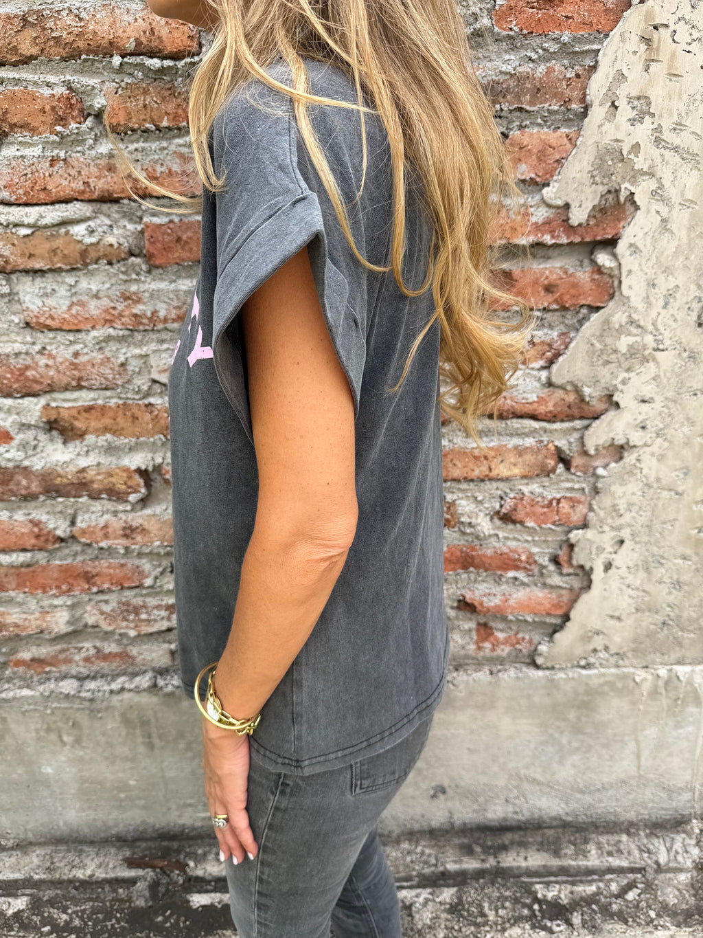 Polera new york gris