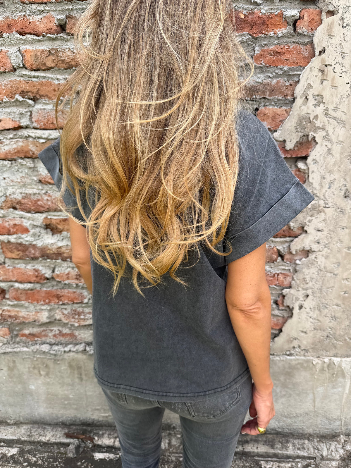 Polera new york gris
