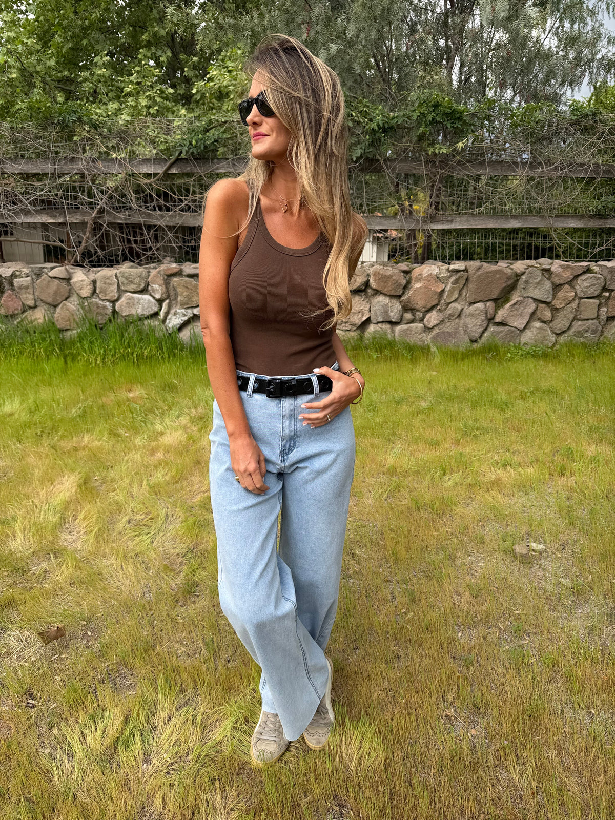 Pantalón recto perfecto celeste