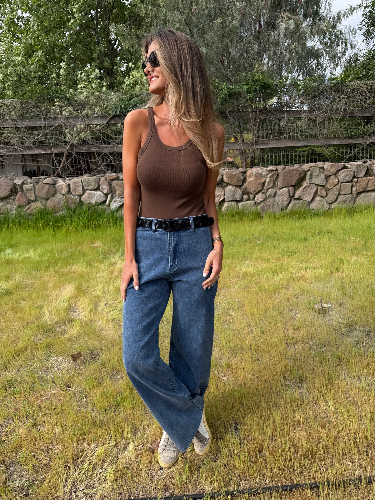 Pantalón recto perfecto azul
