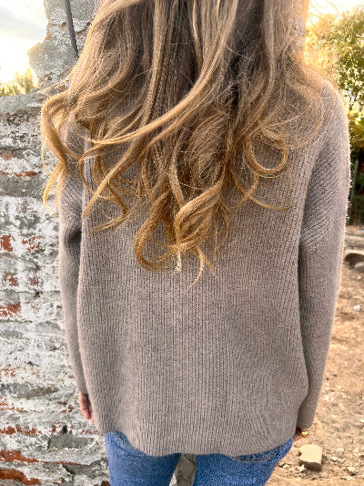 Cuello alto simply taupe