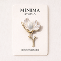 Broche Magnolia Nácar
