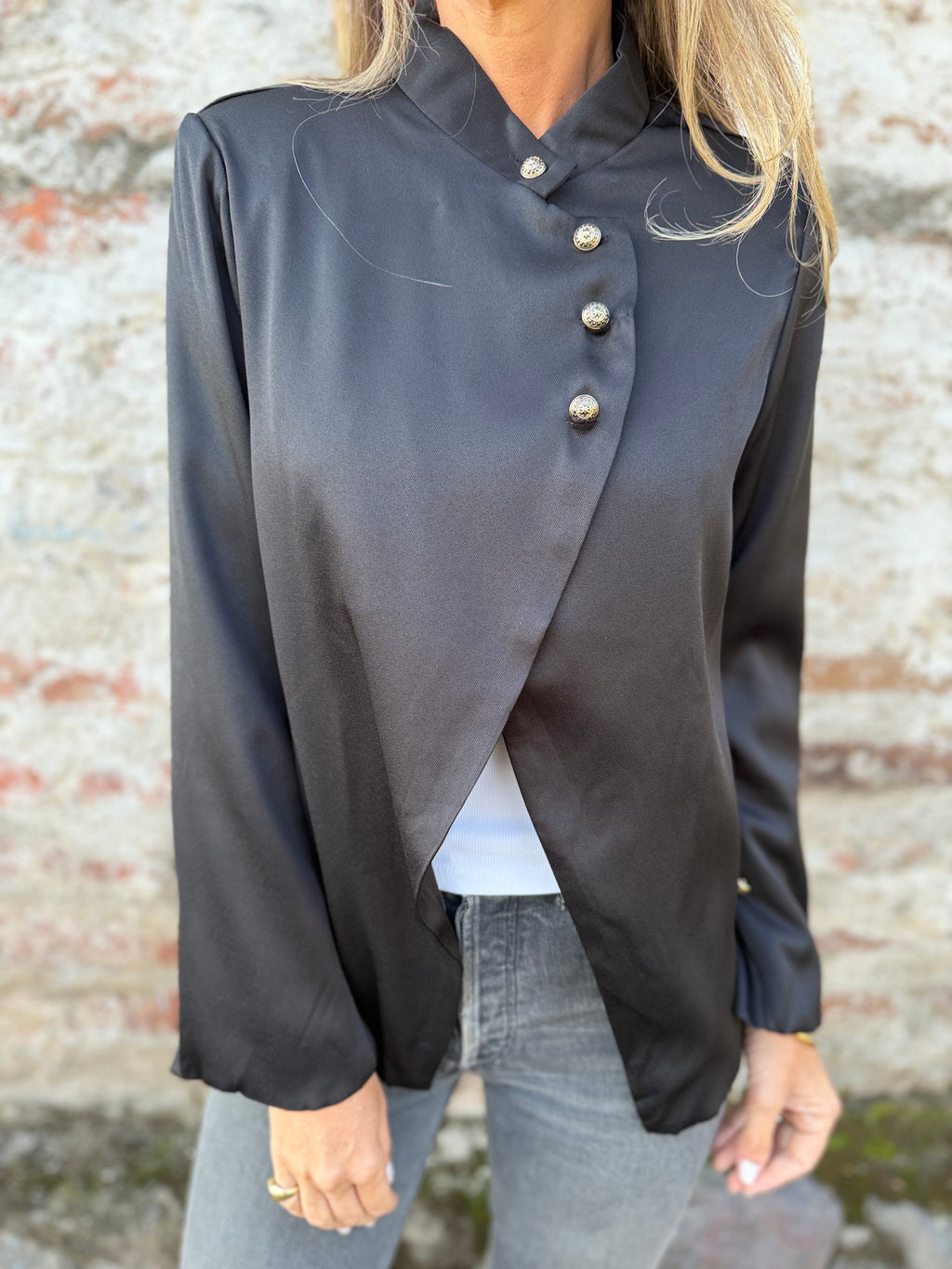 Chaqueta new funnel formal negra
