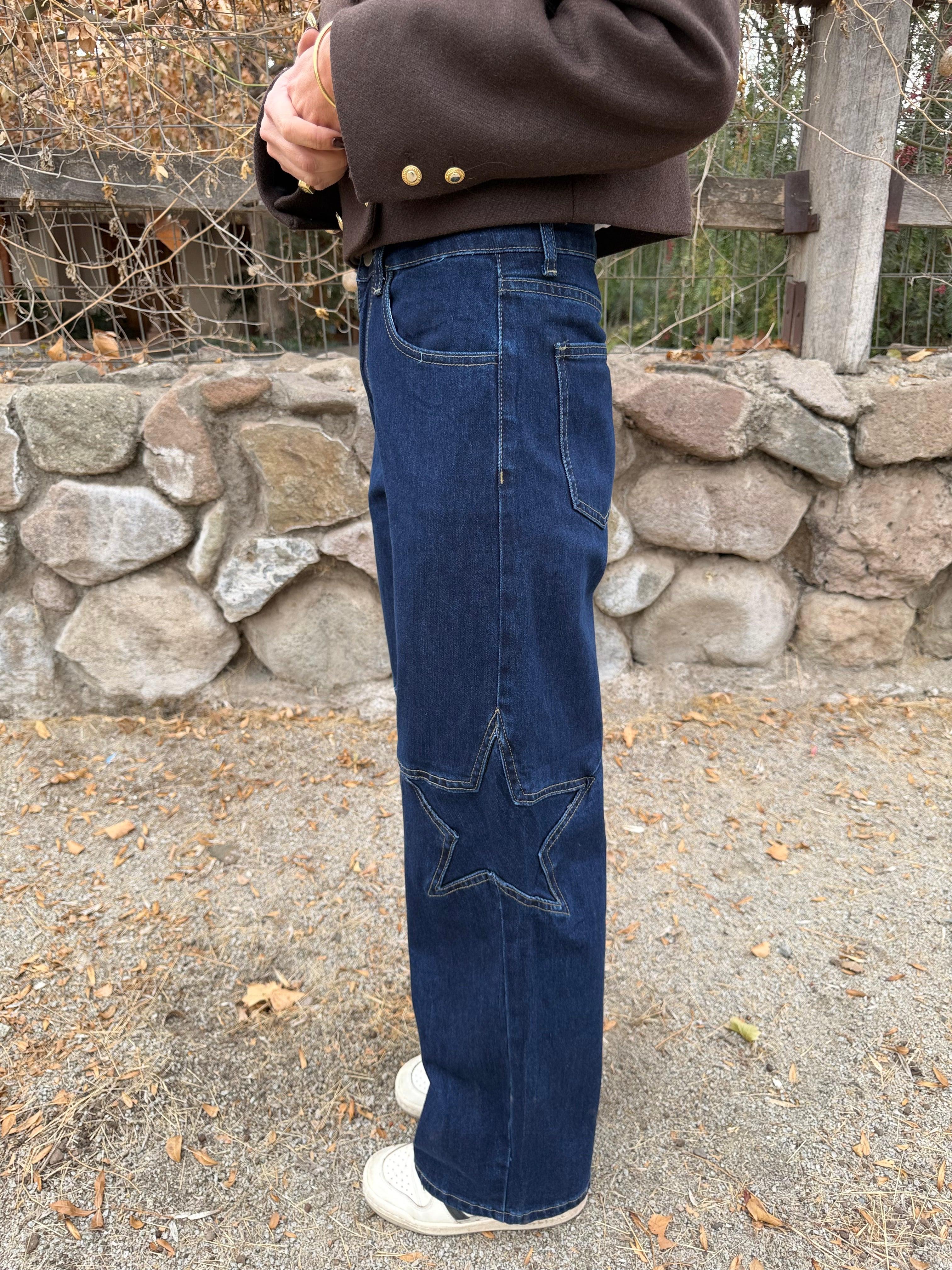 Bluejean barrel estrella azul marino