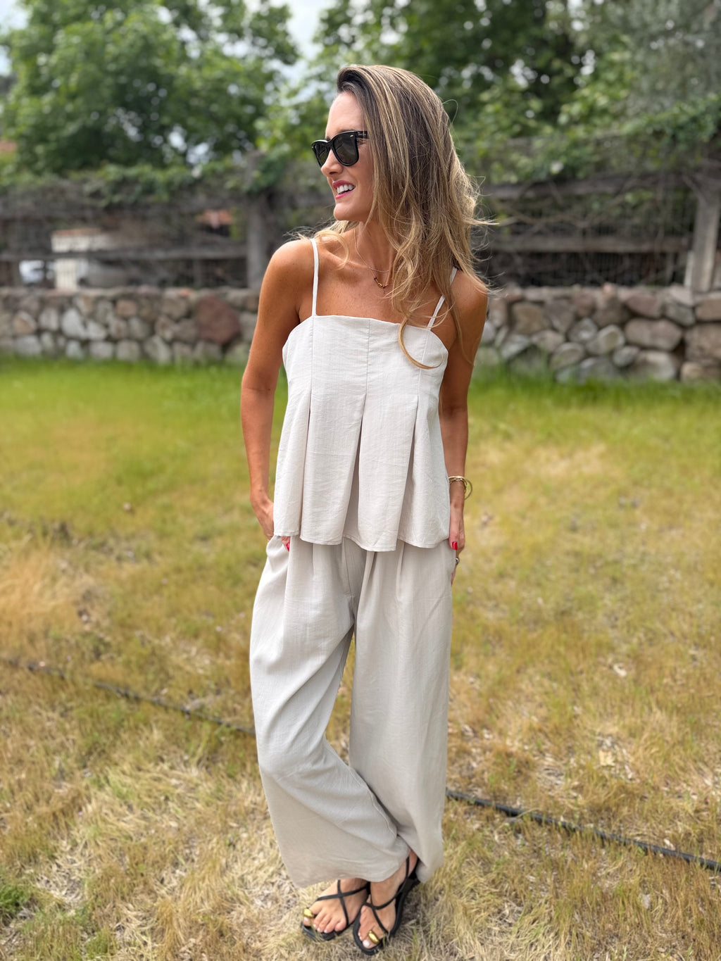 Set pinzas beige claro