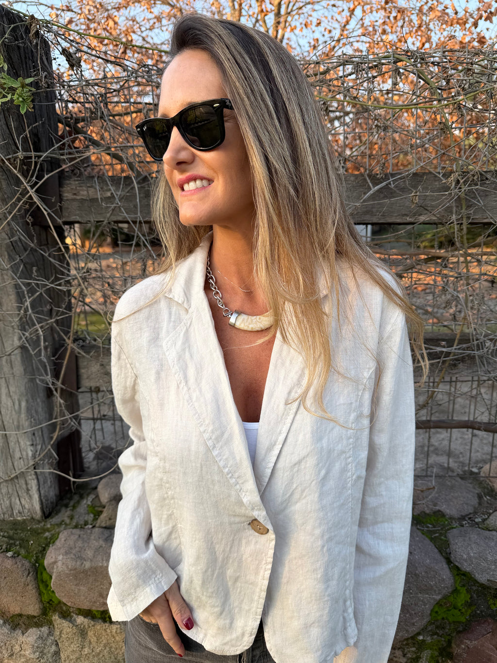 Blazer 100% lino crudo