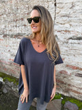 Chaleco tapado gris