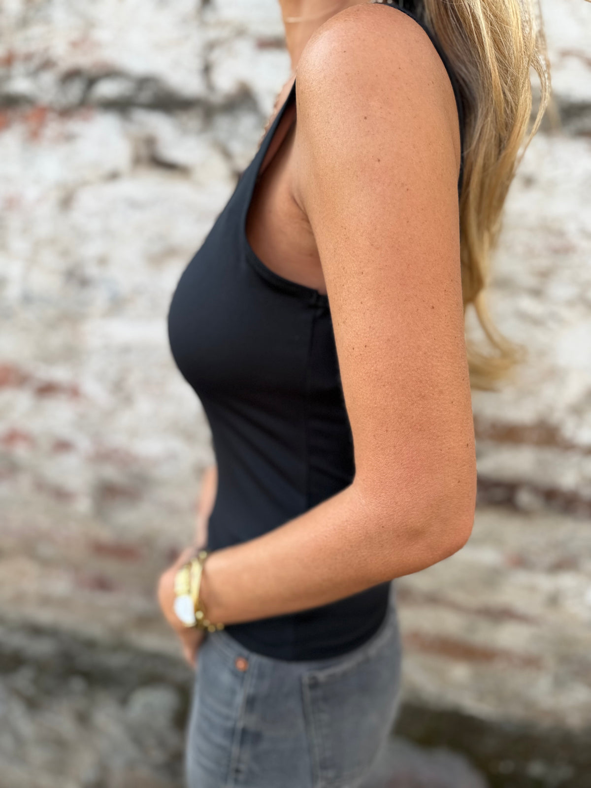 Polera lycra increíble negra