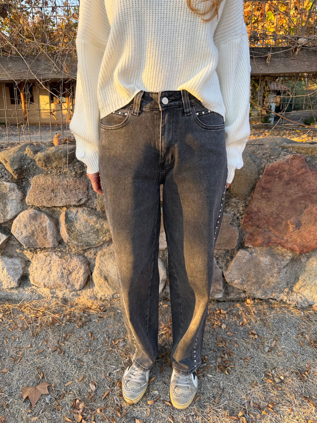 Bluejean baloon tachas gris