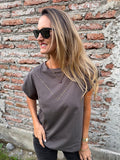 Polera tachitas gris
