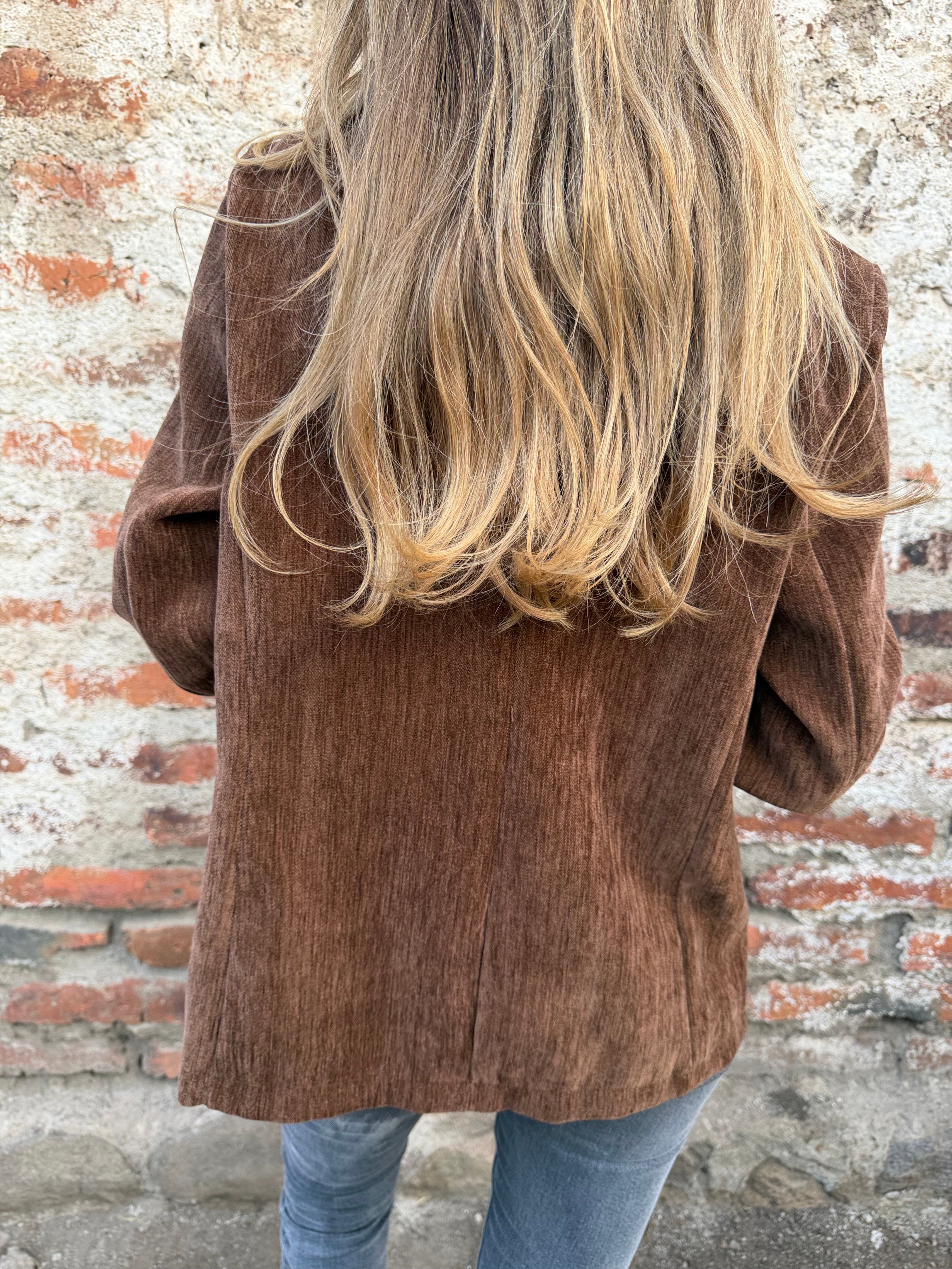 Blazer textura café claro