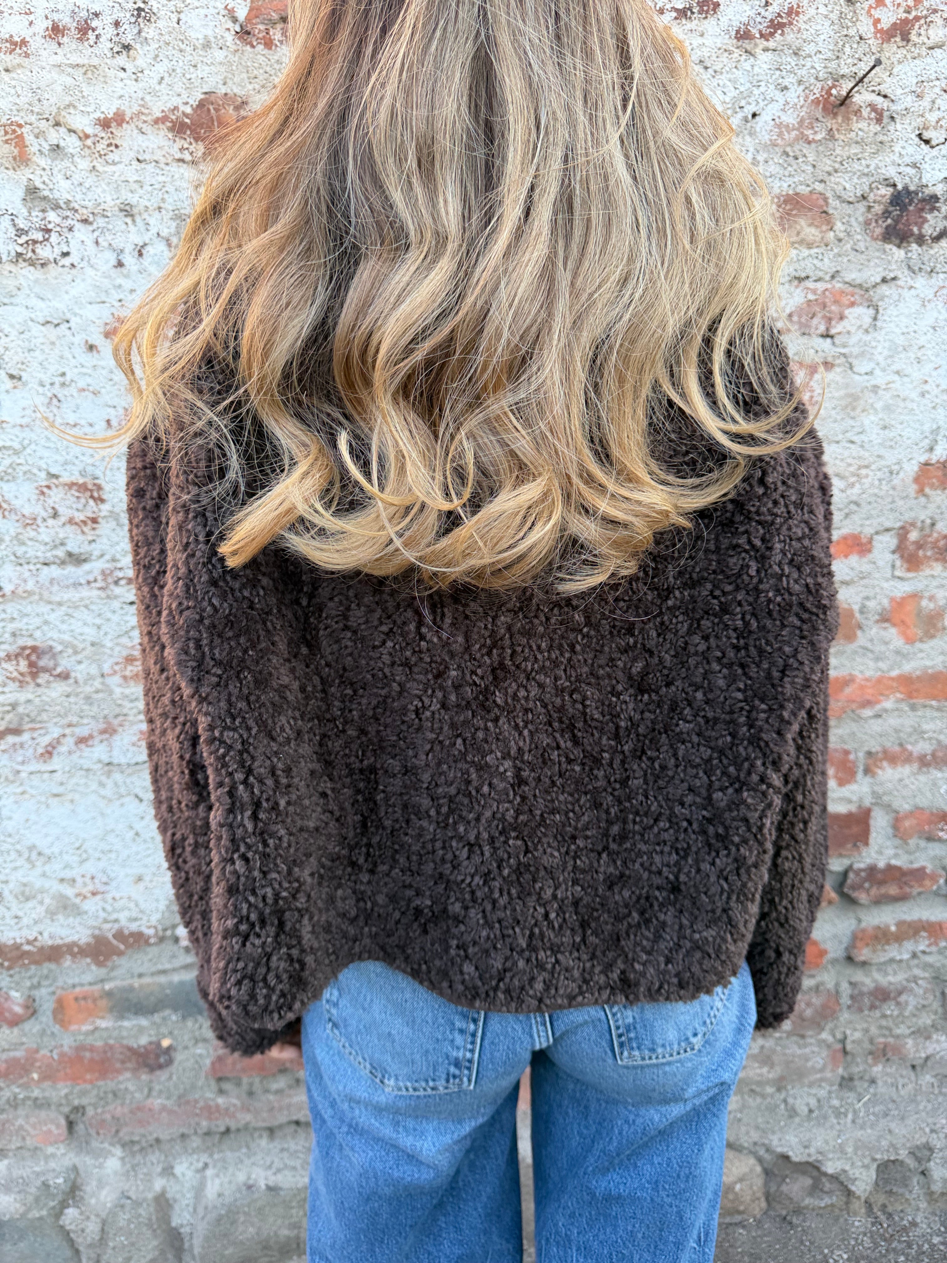 New chaqueta reversible chiporro chocolate