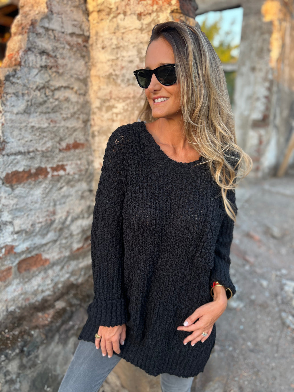 Maxxi chaleco pocket chenille negro