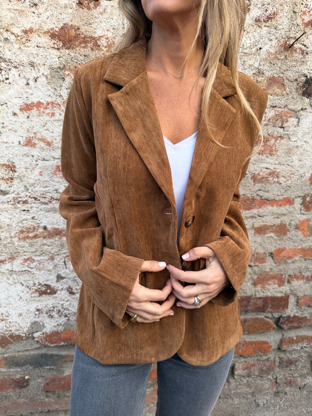 Blazer textura camel