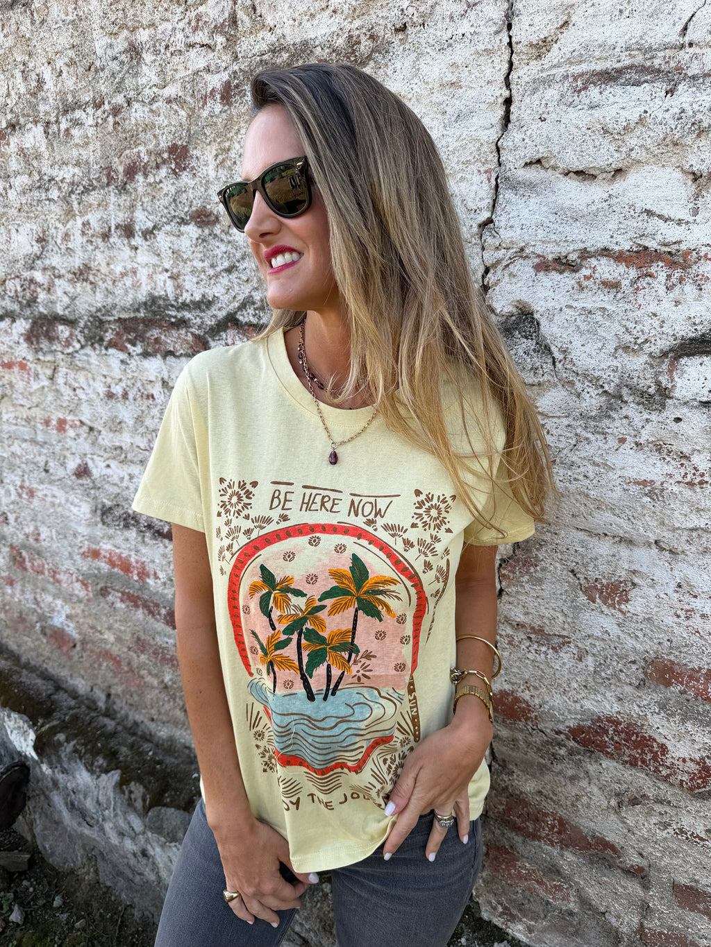 Polera farm amarilla