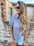 Blusa súper broderie gris