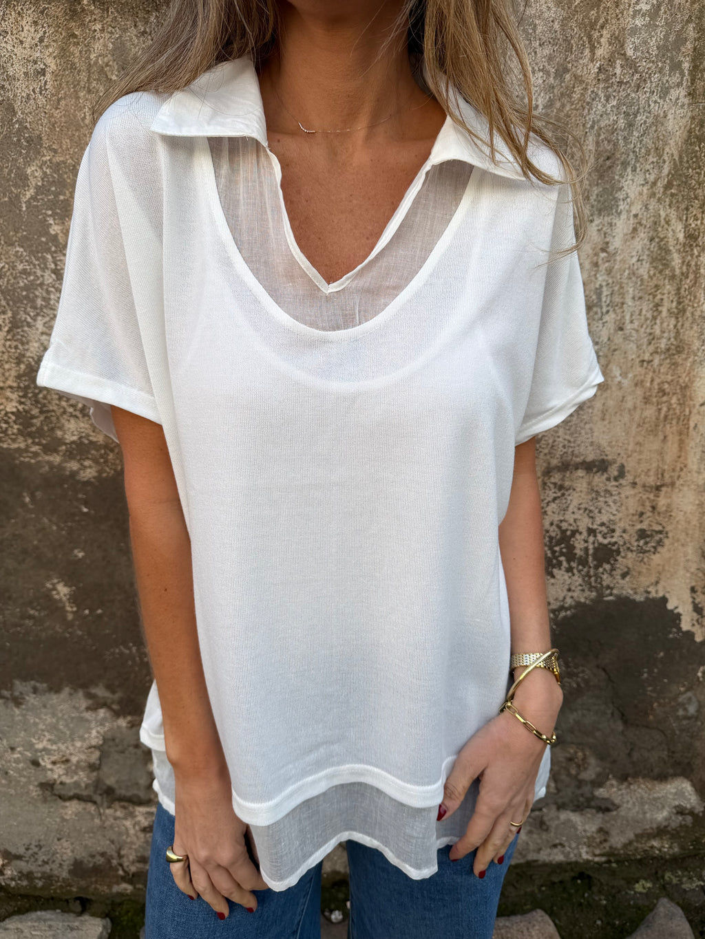 Blusa/ polera blanca