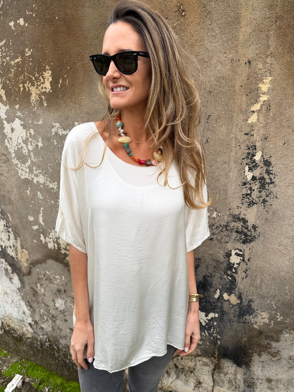Polera seda/algodón