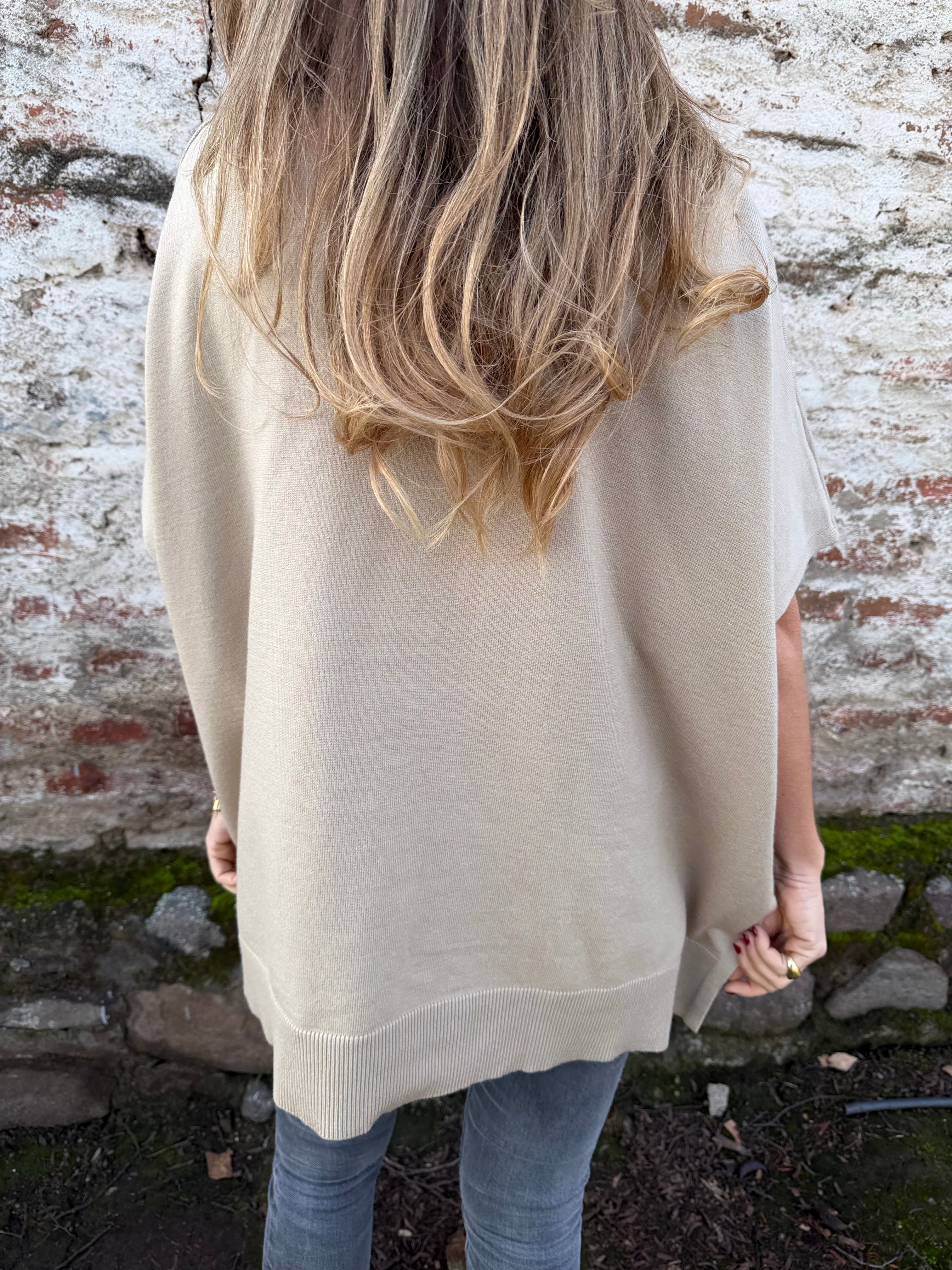 Chaleco tapado beige