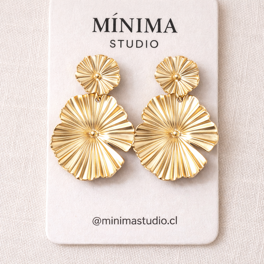 Aros Abanico Gold