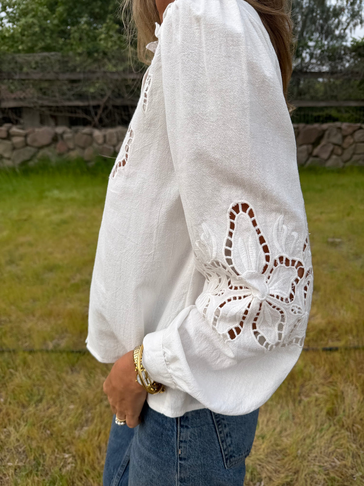 Blusa crespusculo blanca