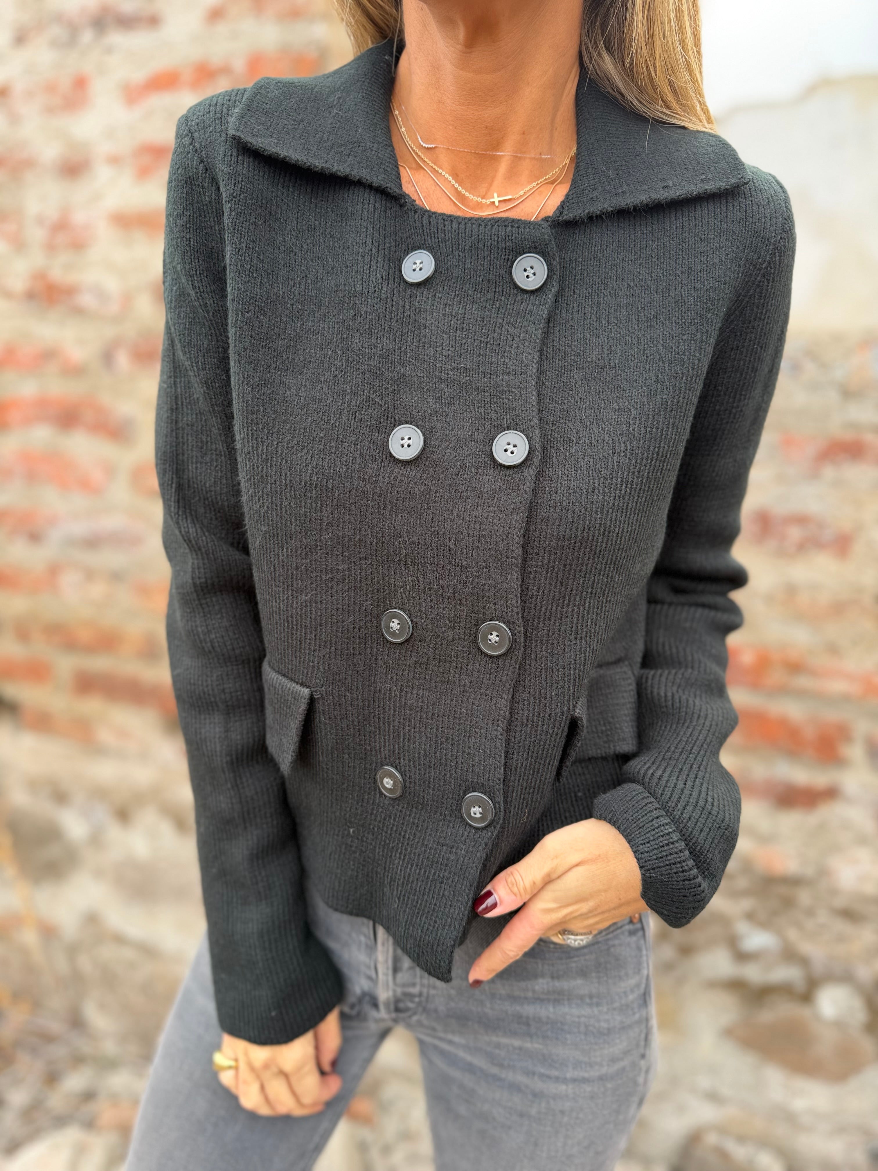 Chaleco tipo chaquetita negro