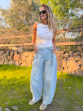 Bluejean new barrel cinto celeste
