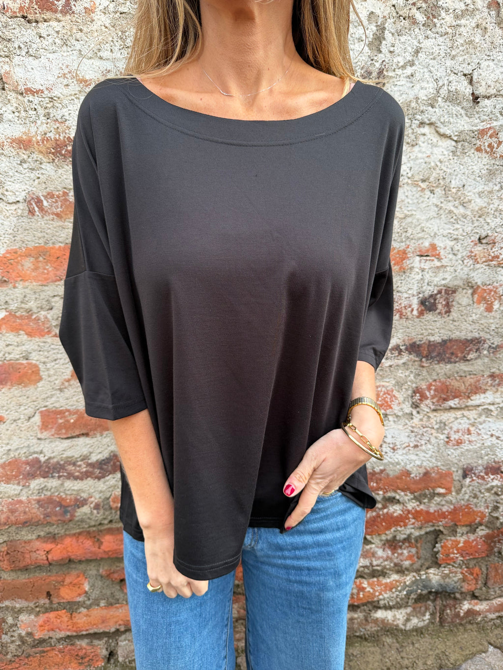 Maxxi polera modal negro