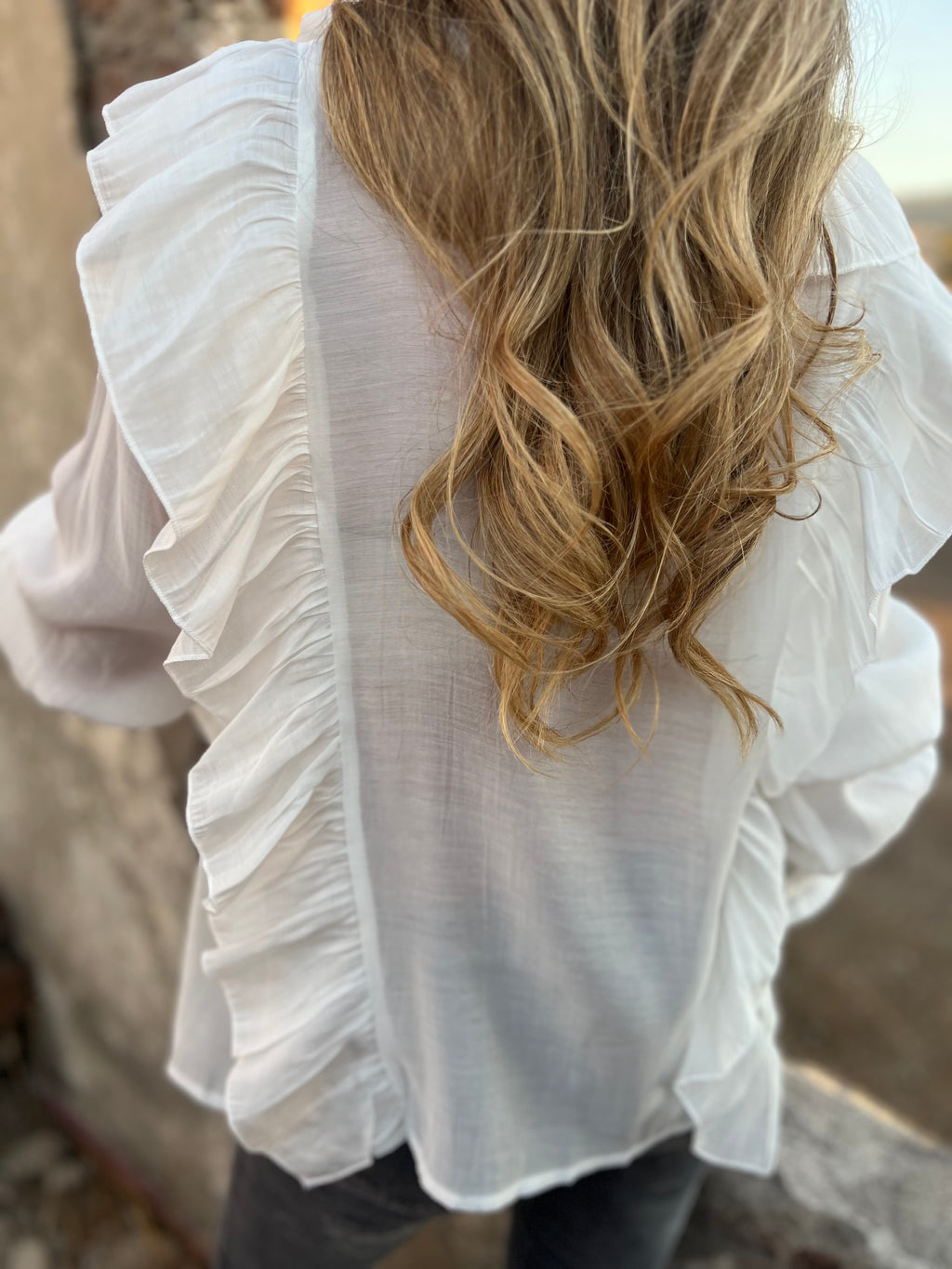 Blusa hiper vuelos blanca