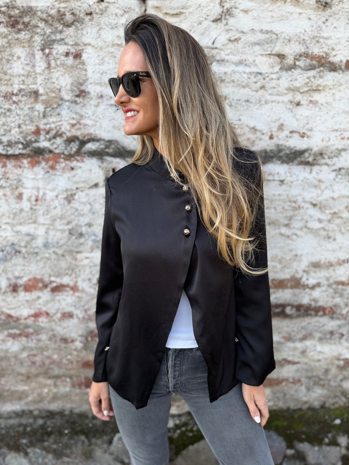 Chaqueta new funnel formal negra