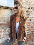 Blazer textura café claro