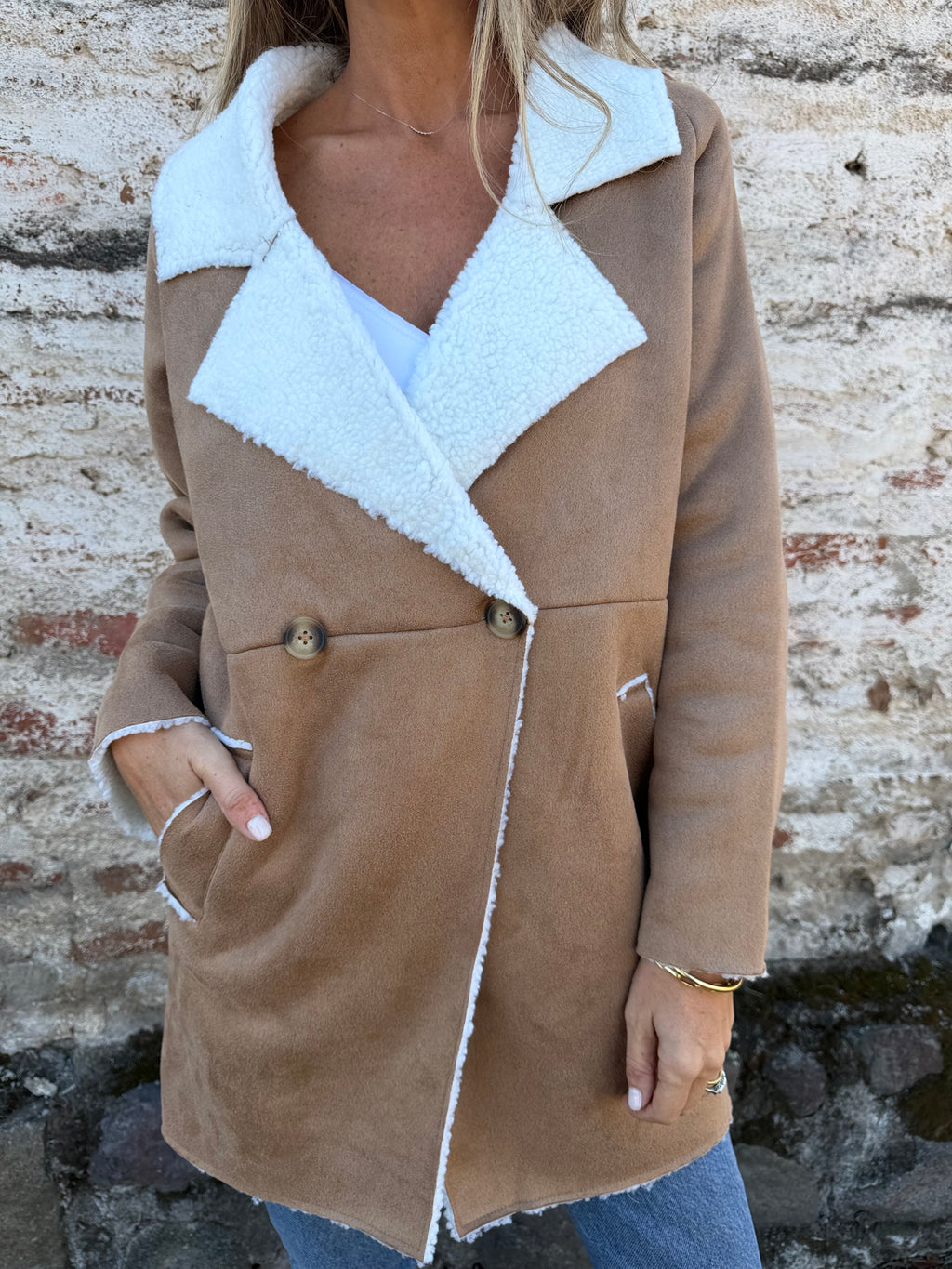 Gamulán suede chiporro camel
