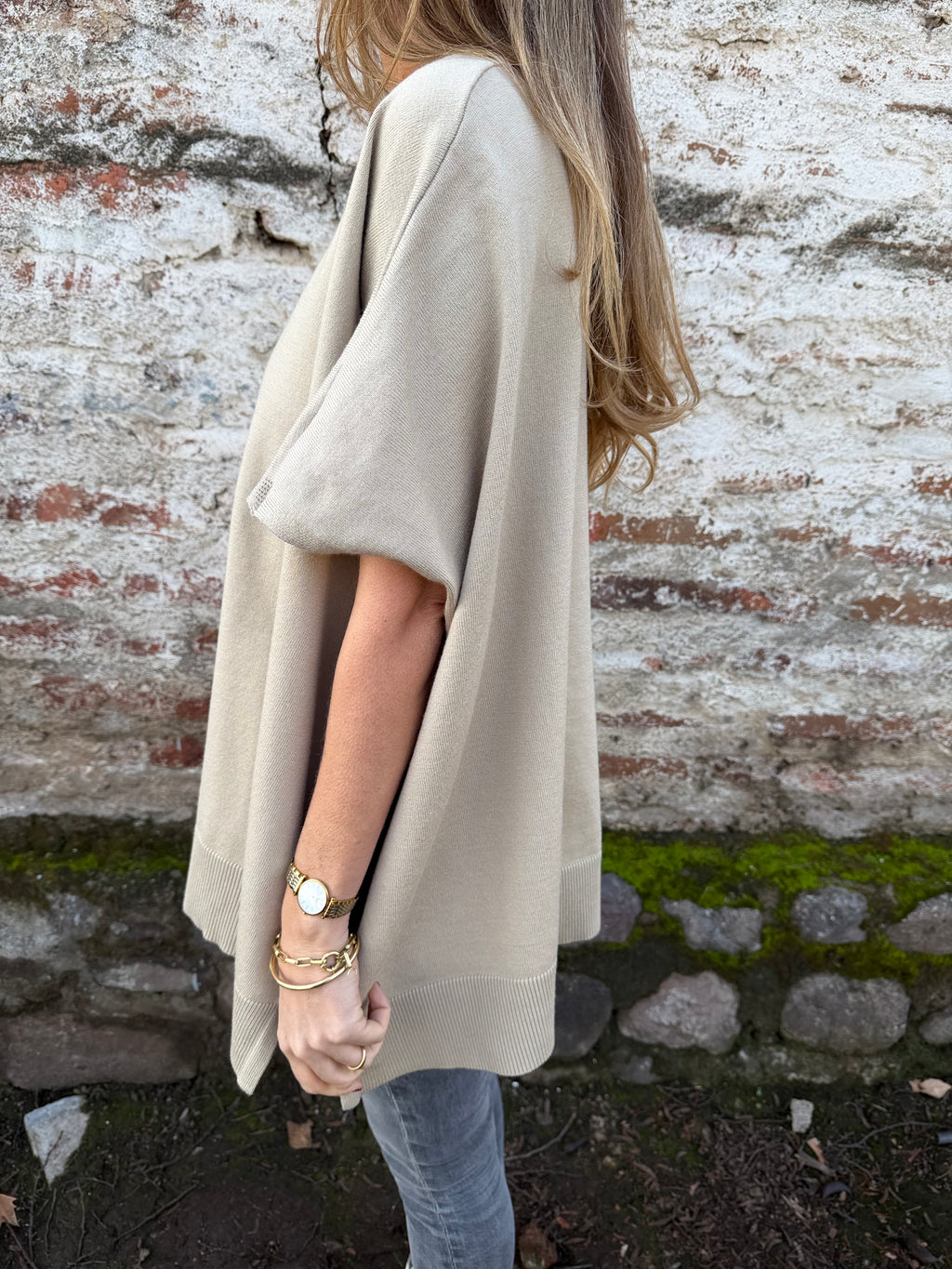 Chaleco tapado beige