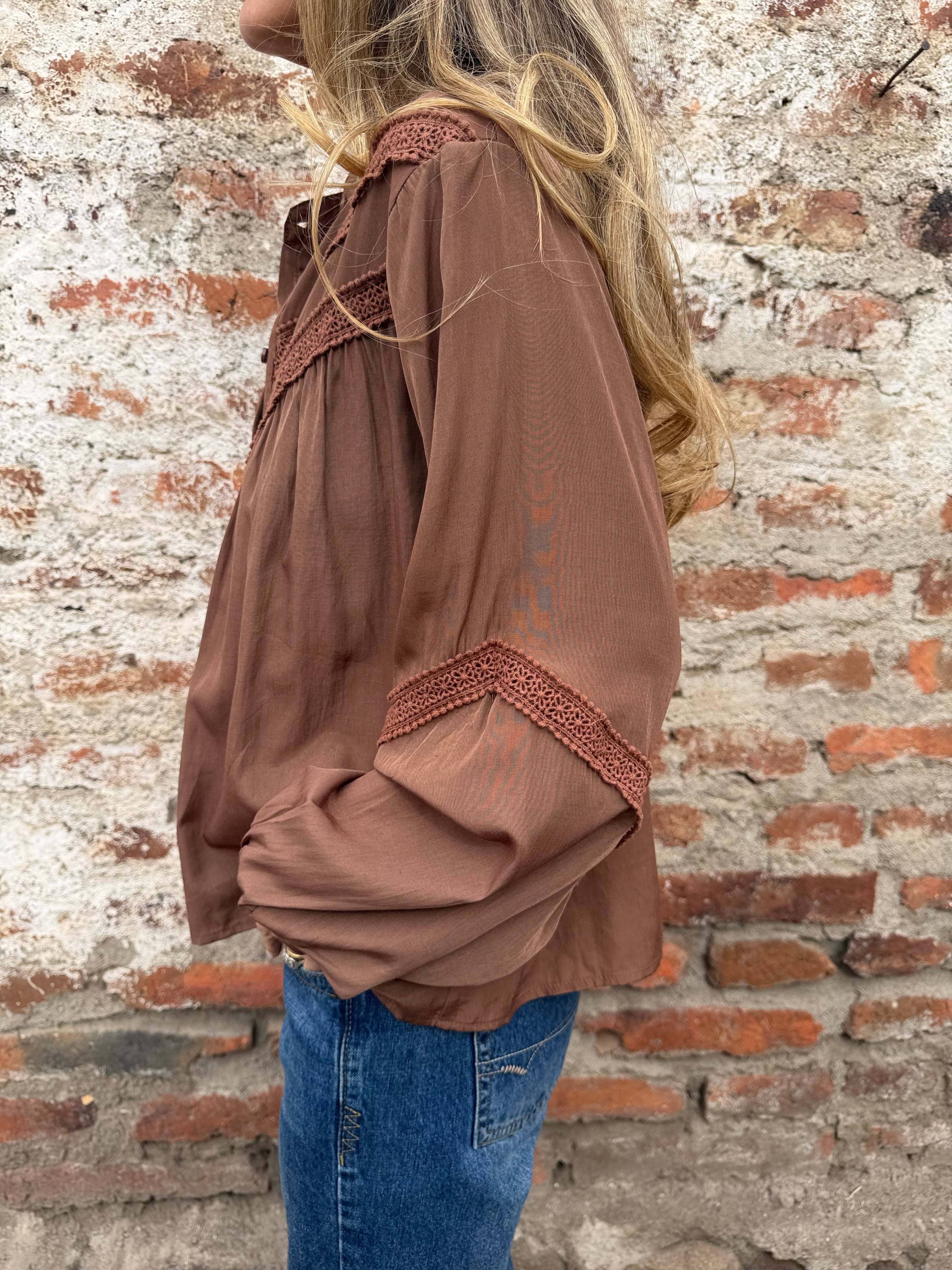 Blusa fabulosa café