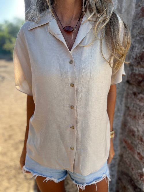Blusa elisa básica beige