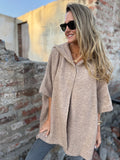 Poncho sureño beige claro