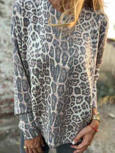 Chaleco chita print beige