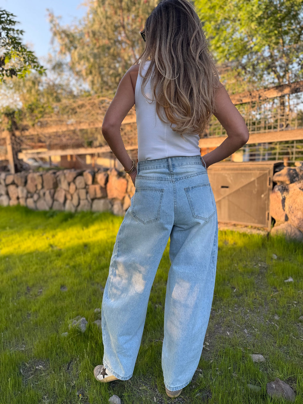 Bluejean new barrel cinto celeste