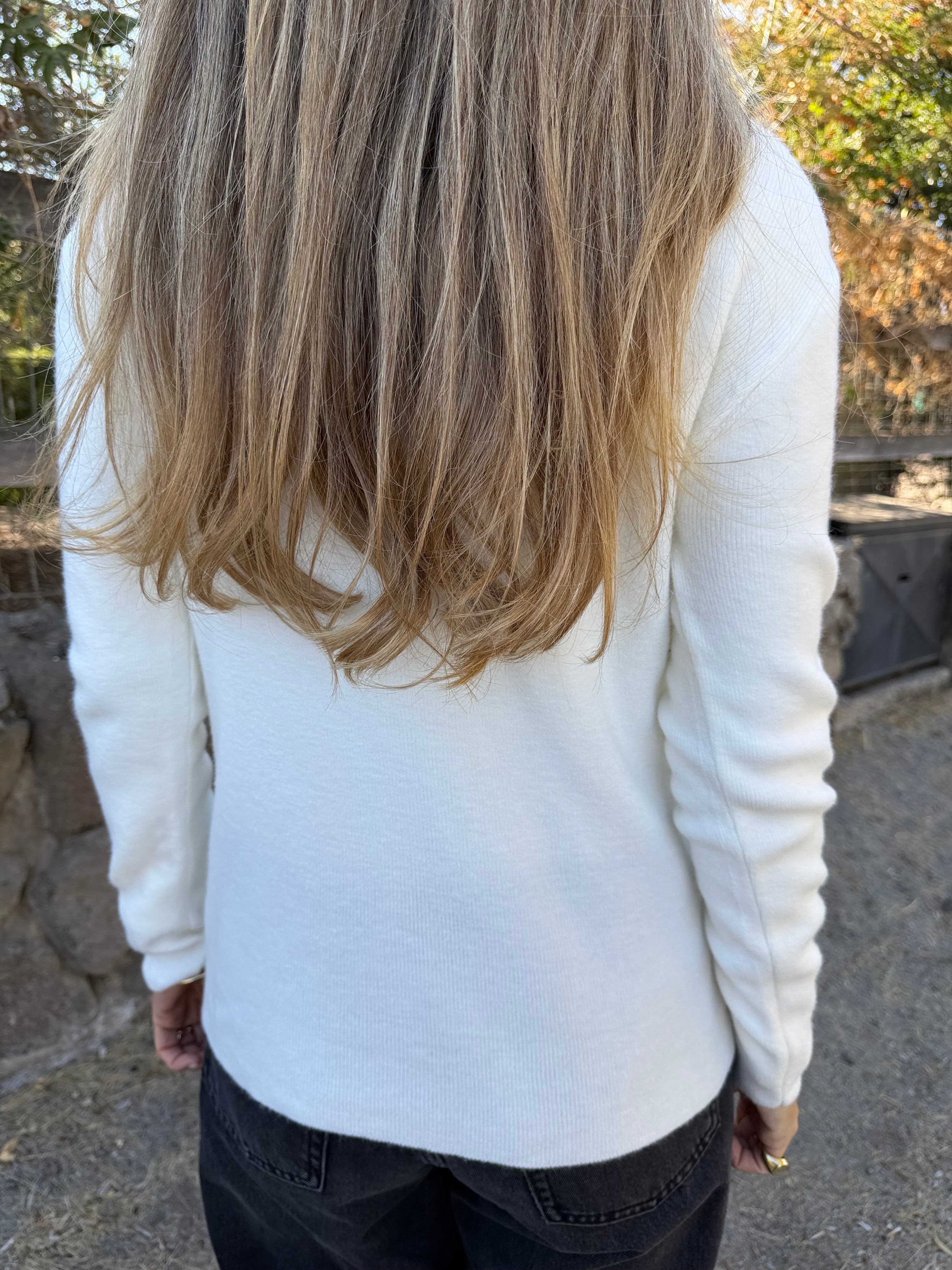 New cuello alto básico blanco