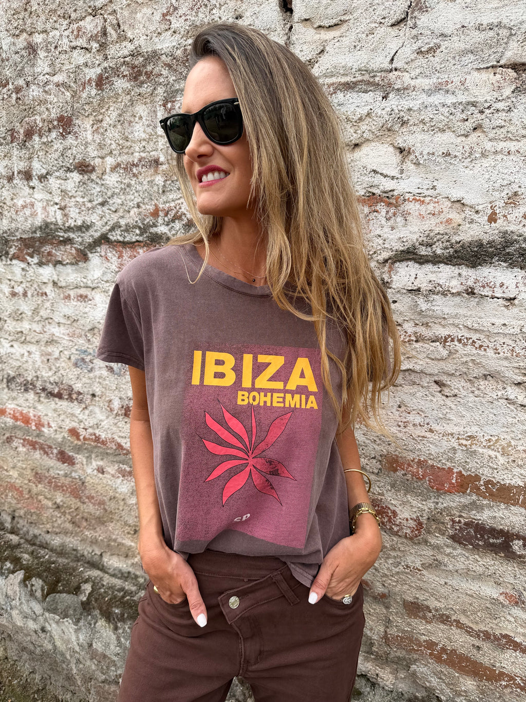 Polera ibiza café