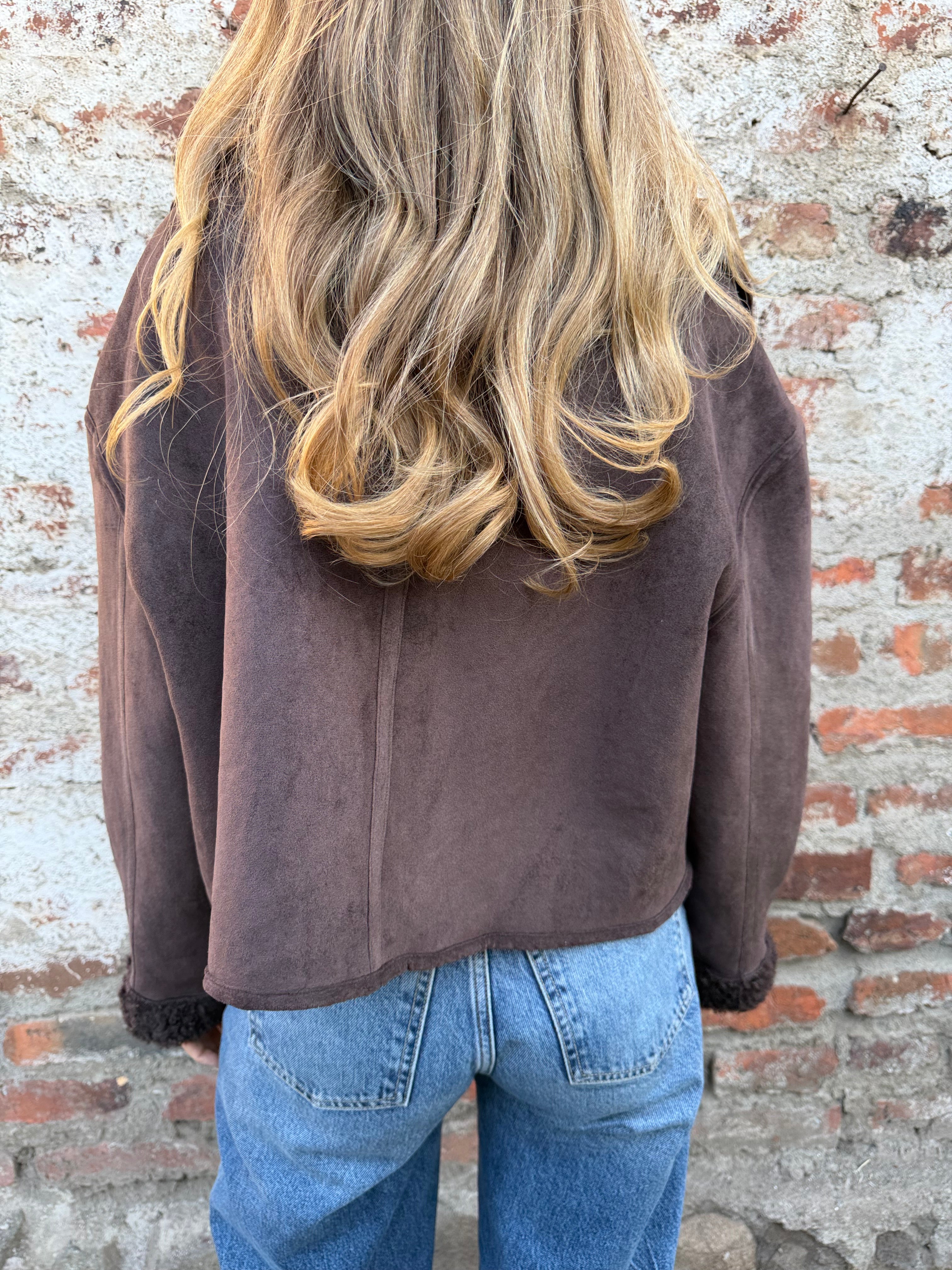 New chaqueta reversible chiporro chocolate